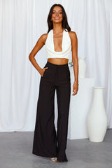 Groove All Night Crop White