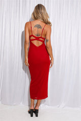 She's Going Places Mesh Maxi Dress Maroon