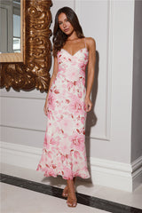 Strawberry Ice Cream Maxi Dress Pink