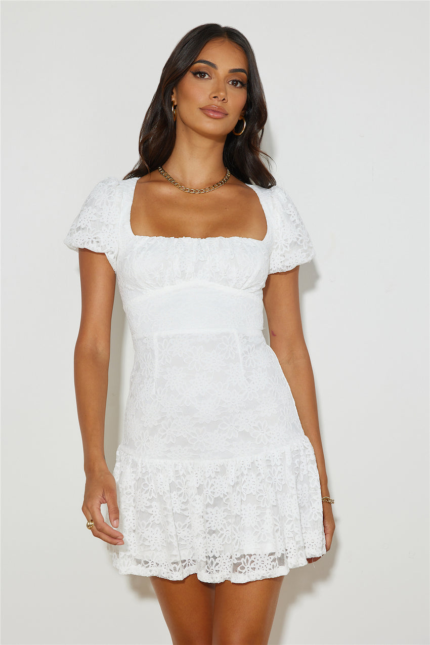 Little Moment Mini Dress White