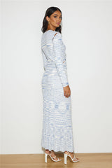 C/MEO COLLECTIVE Eventually Knit Skirt Blue