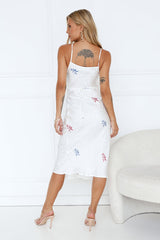 SNDYS Rosa Midi Dress White