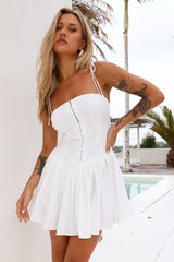 Moment For The Main Character Mini Dress White