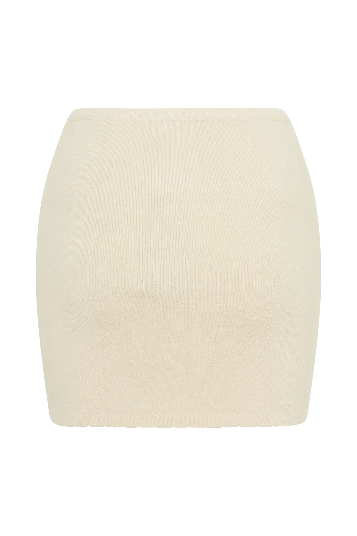 Monroe Embroidered Knit Mini Skirt - Cream And Ivory