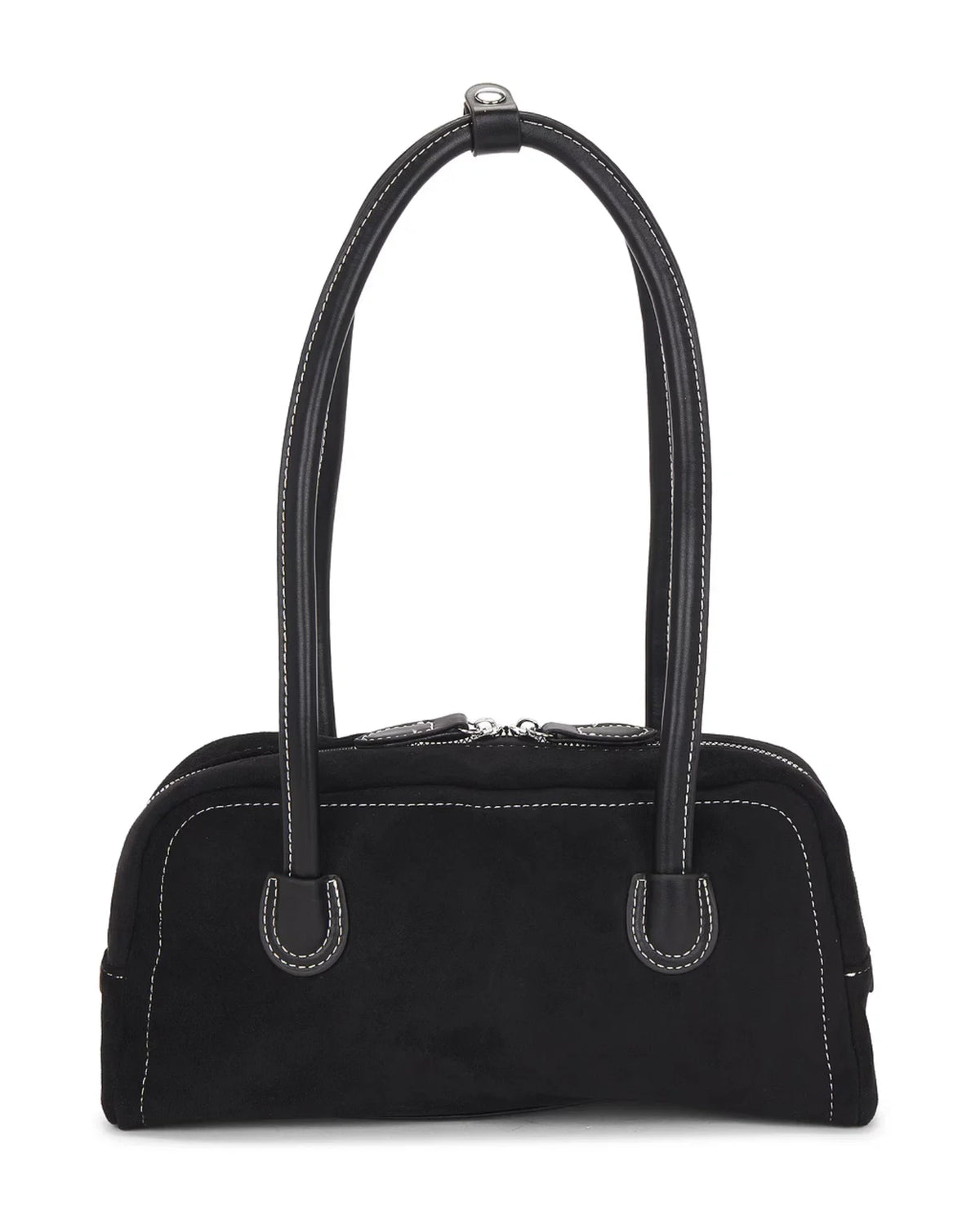 Faux Suede Leather Shoulder Bag
