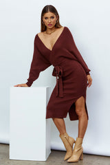 Vision Of You Midi Dress Chocolate