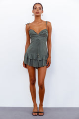 Drifting Seas Romper Khaki