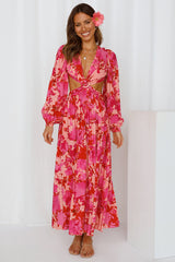 Relentlessly Beautiful Maxi Dress Red