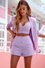 Baby Gotta Work Blazer Lilac